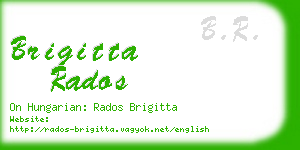 brigitta rados business card